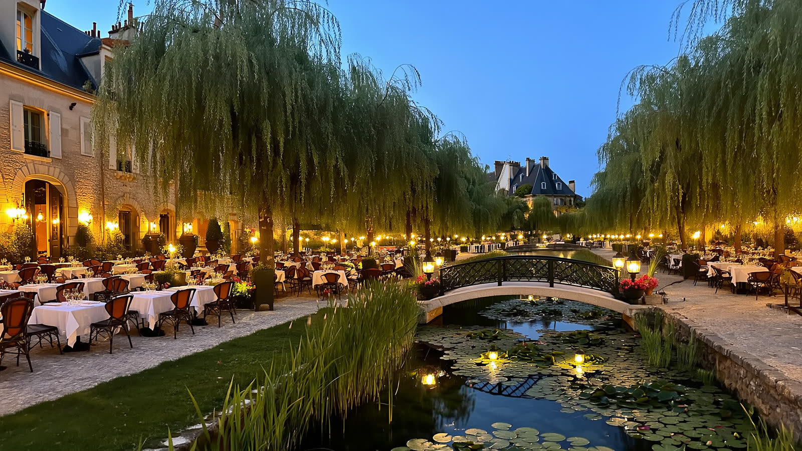 Rat's restaurant terrace, Grounds for Sculpture